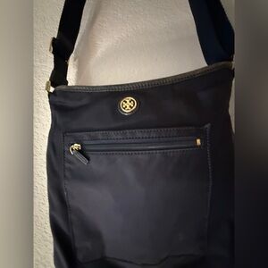 Tory Burch Nylon Navy Crossbody Swing Bag